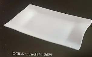 צלחת הגשה מעוצב מלבני פורצלן 32X21 סמ' מדגם "צ'רה"